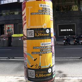 publicidad en paseo de gracia de barcelona